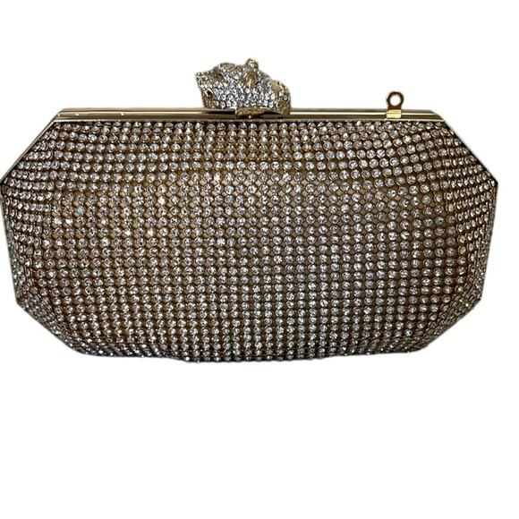 Real Collectibles by Adrienne Rhinestone Clutch with Removable Strap - Picture 3 of 5